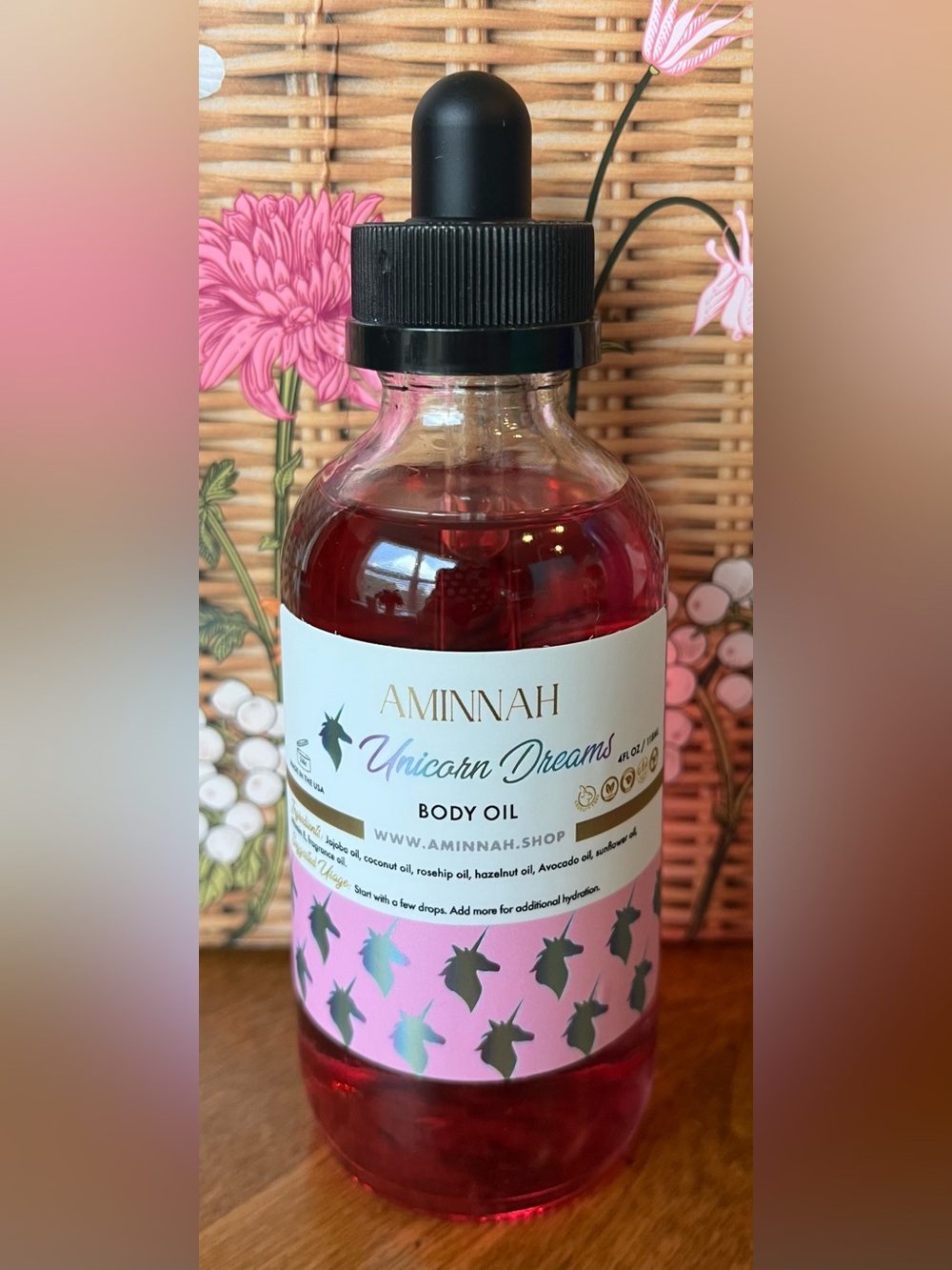 Aminnah Unicorn Dreams Body Oil Full Size NEW